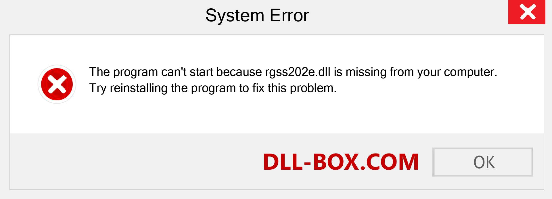  rgss202e.dll file is missing?. Download for Windows 7, 8, 10 - Fix  rgss202e dll Missing Error on Windows, photos, images